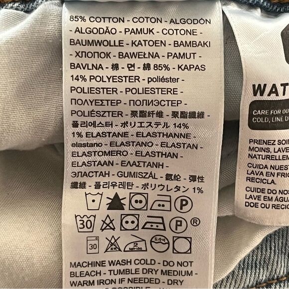 LEVI'S Ribcage Straight Leg Jeans Women's Size 31 Button Fly Denim - Picture 8 of 8